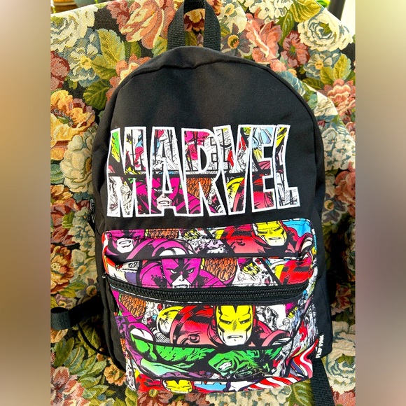 MARVEL COMICS reversible backpack - Picture 1 of 7
